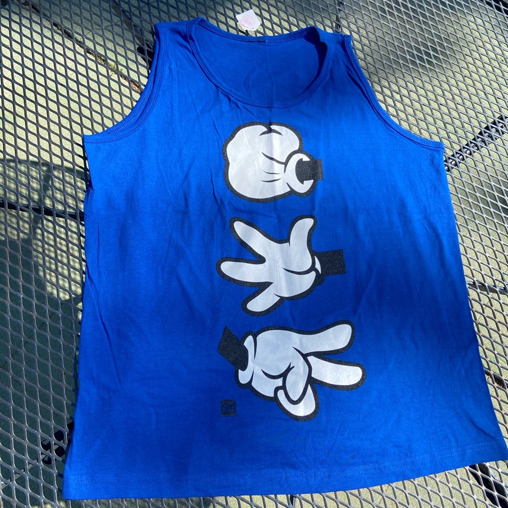 Blue Rock Paper Scissor Tank